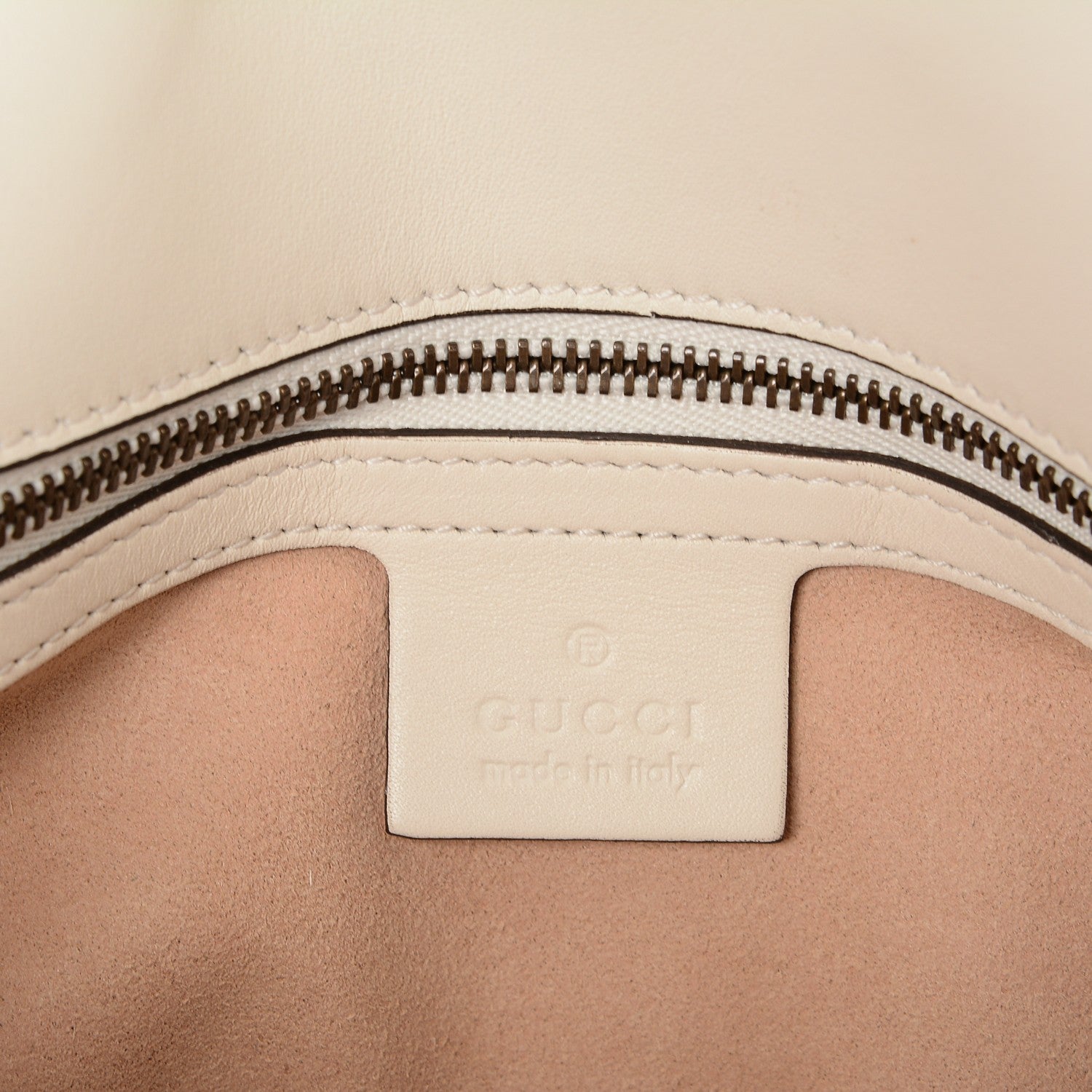 Gucci Calfskin Matelasse Small GG Marmont Shoulder Bag White 6 of 7