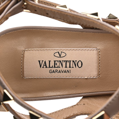 Valentino Garavani Patent Nappa Rockstud Ankle Strap 100mm Pumps 37 Poudre 7 of 10
