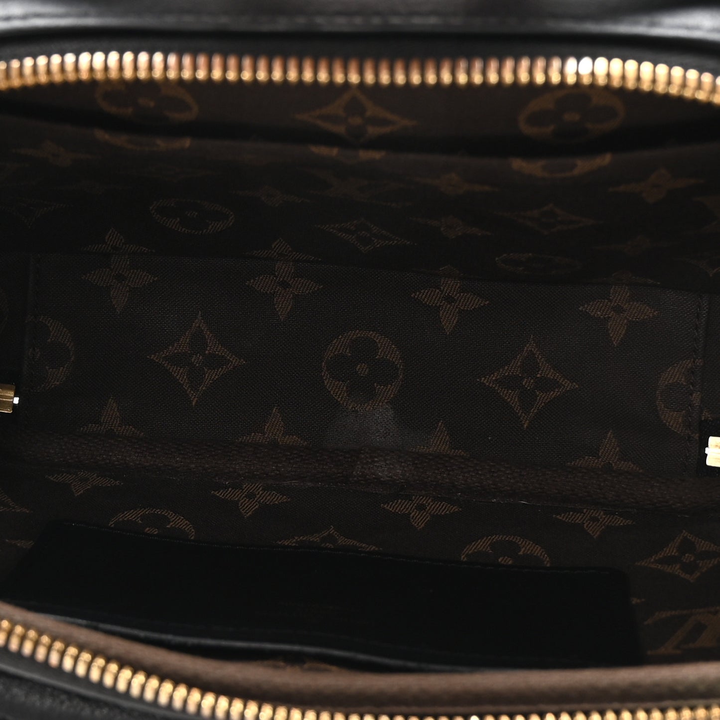 Calfskin Monogram Embossed Utility Crossbody Black