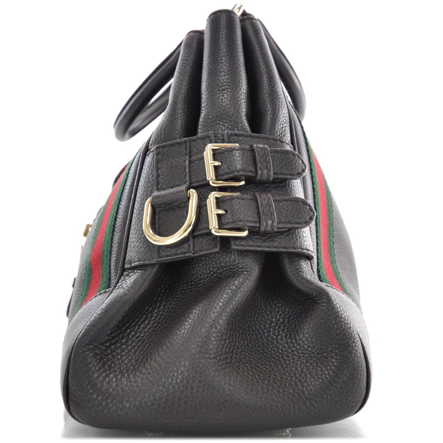 Calfskin Medium Heritage Shoulder Bag Brown