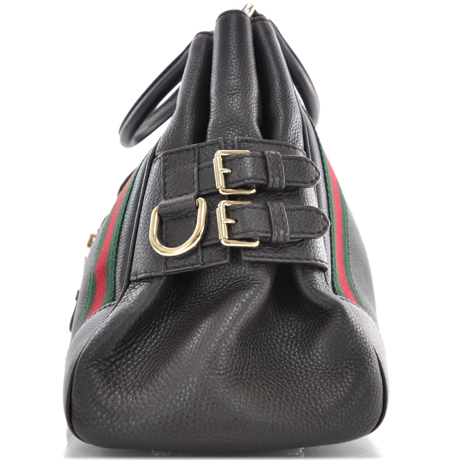 Gucci Calfskin Medium Heritage Shoulder Bag Brown 4 of 10