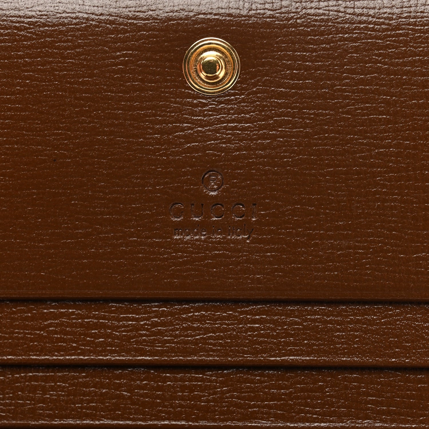 Gucci GG Supreme Monogram Horsebit 1955 Card Case Wallet Beige Ebony Brown Sugar 6 of 7