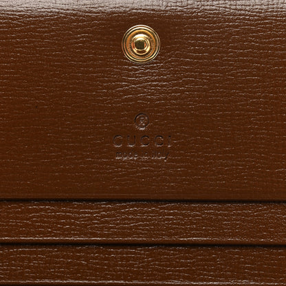 Gucci GG Supreme Monogram Horsebit 1955 Card Case Wallet Beige Ebony Brown Sugar 6 of 7