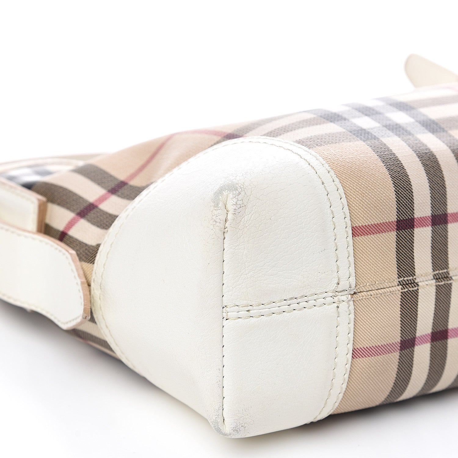 Burberry House Check Hobo White 7 of 12