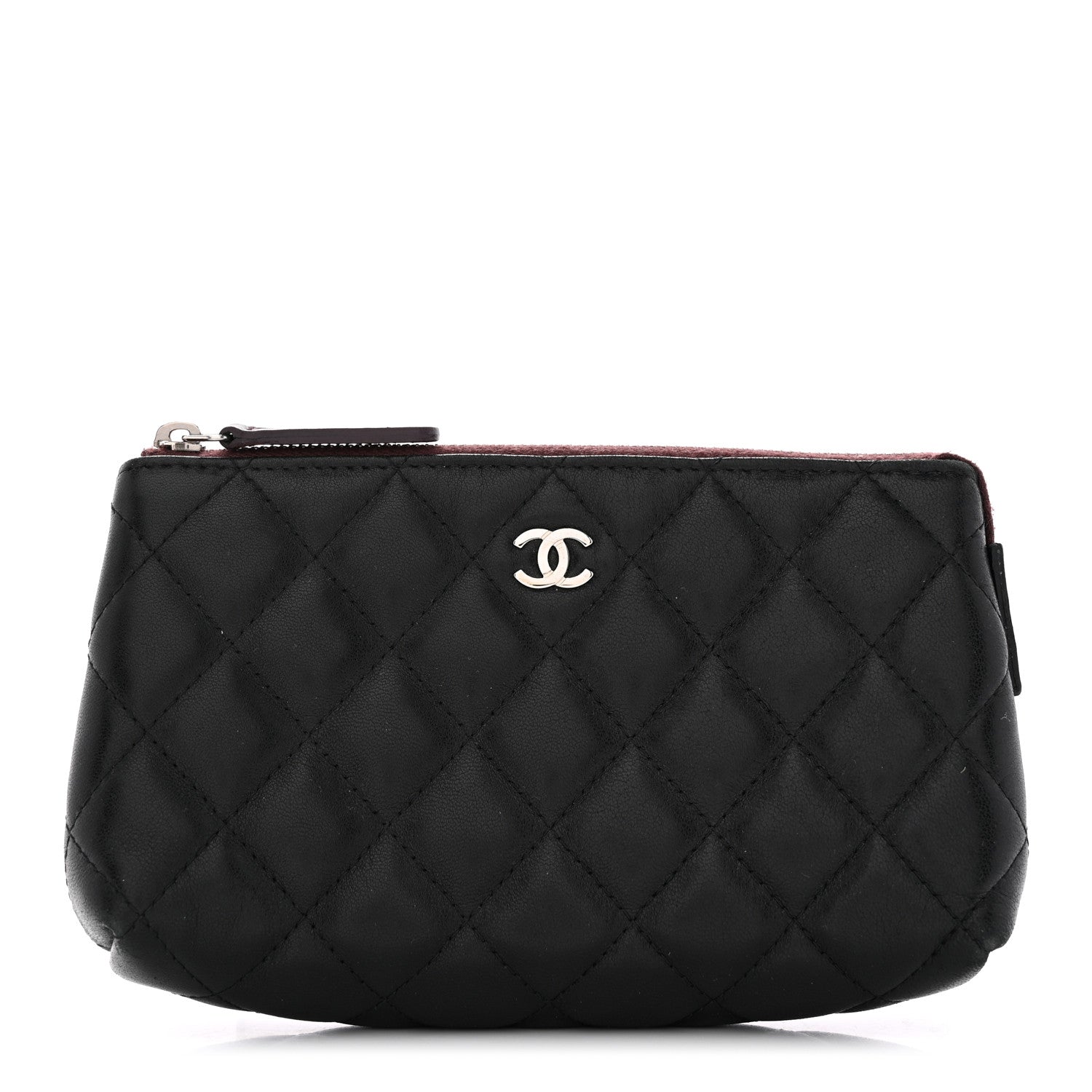 Chanel Lambskin Quilted Small Pouch Black 1 of 9