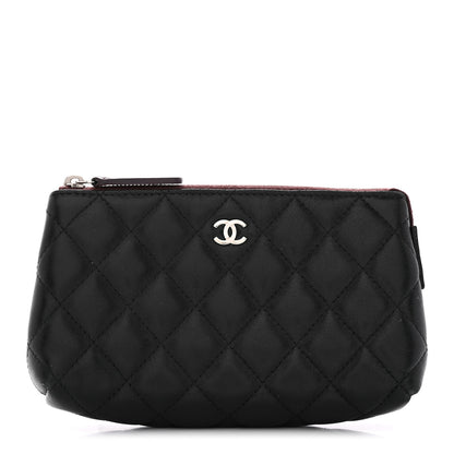Chanel Lambskin Quilted Small Pouch Black 1 of 9