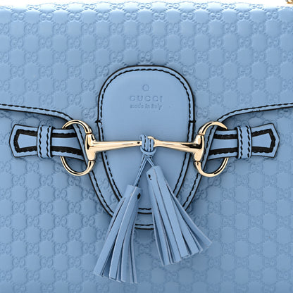 Gucci Microguccissima Medium Emily Chain Shoulder Bag Mineral Blue 9 of 13