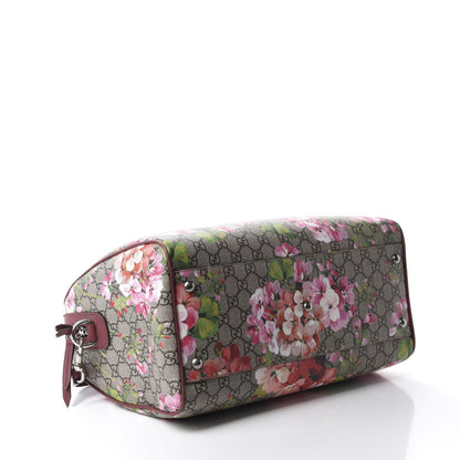 Gucci GG Supreme Monogram Blooms Medium Boston Beige Multicolor Dry Rose 4 of 11