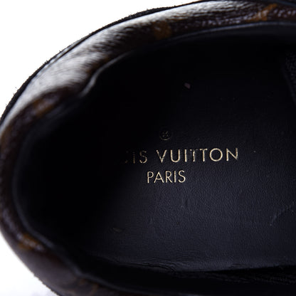Louis Vuitton Suede Monogram Run Away Sneakers 40 Black 9 of 12
