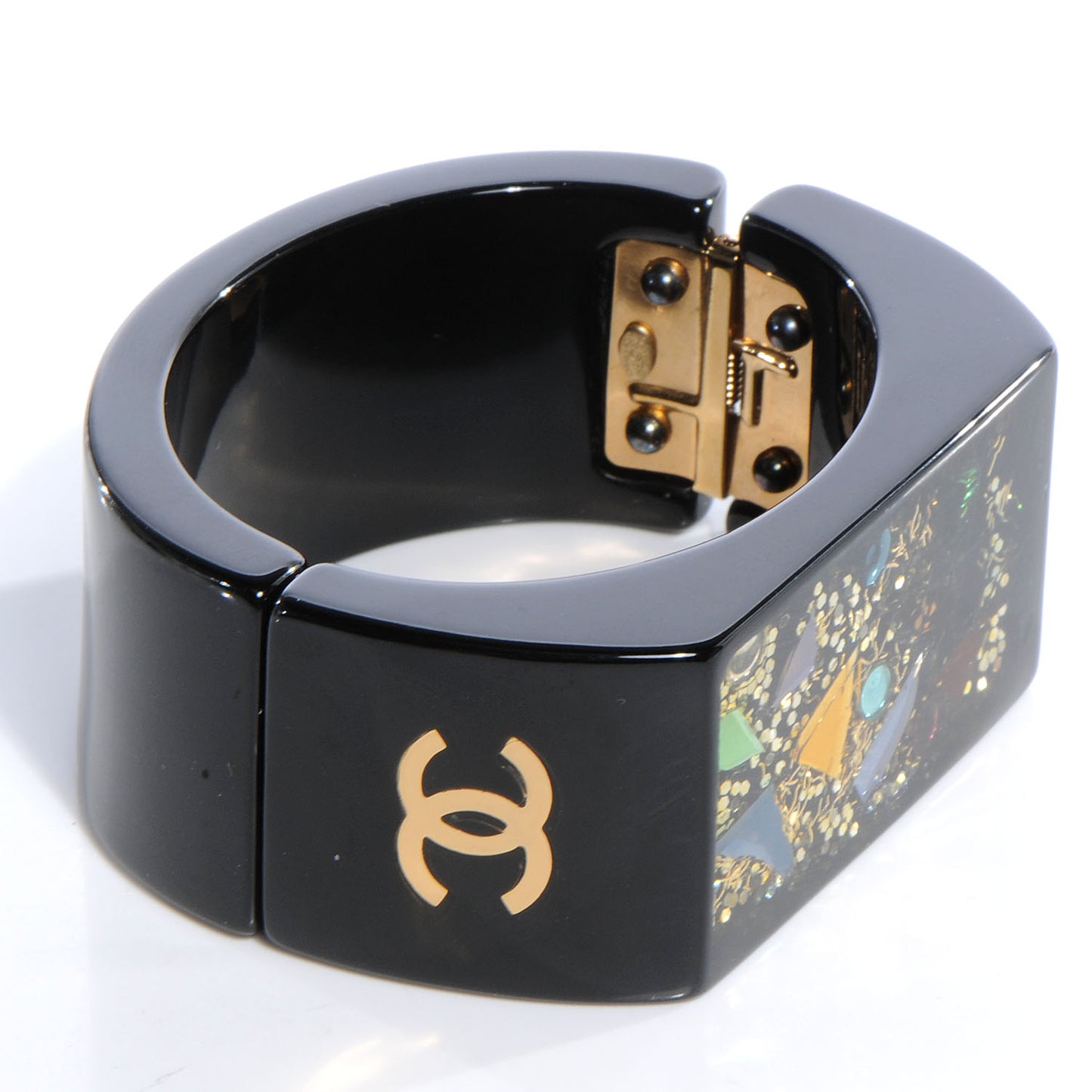 Resin Confetti CC Cuff Black