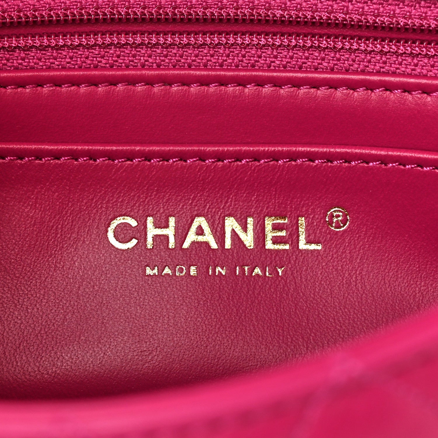 Chanel Lambskin Quilted Mini Rectangular Pearl Crush Flap Fuchsia 6 of 11