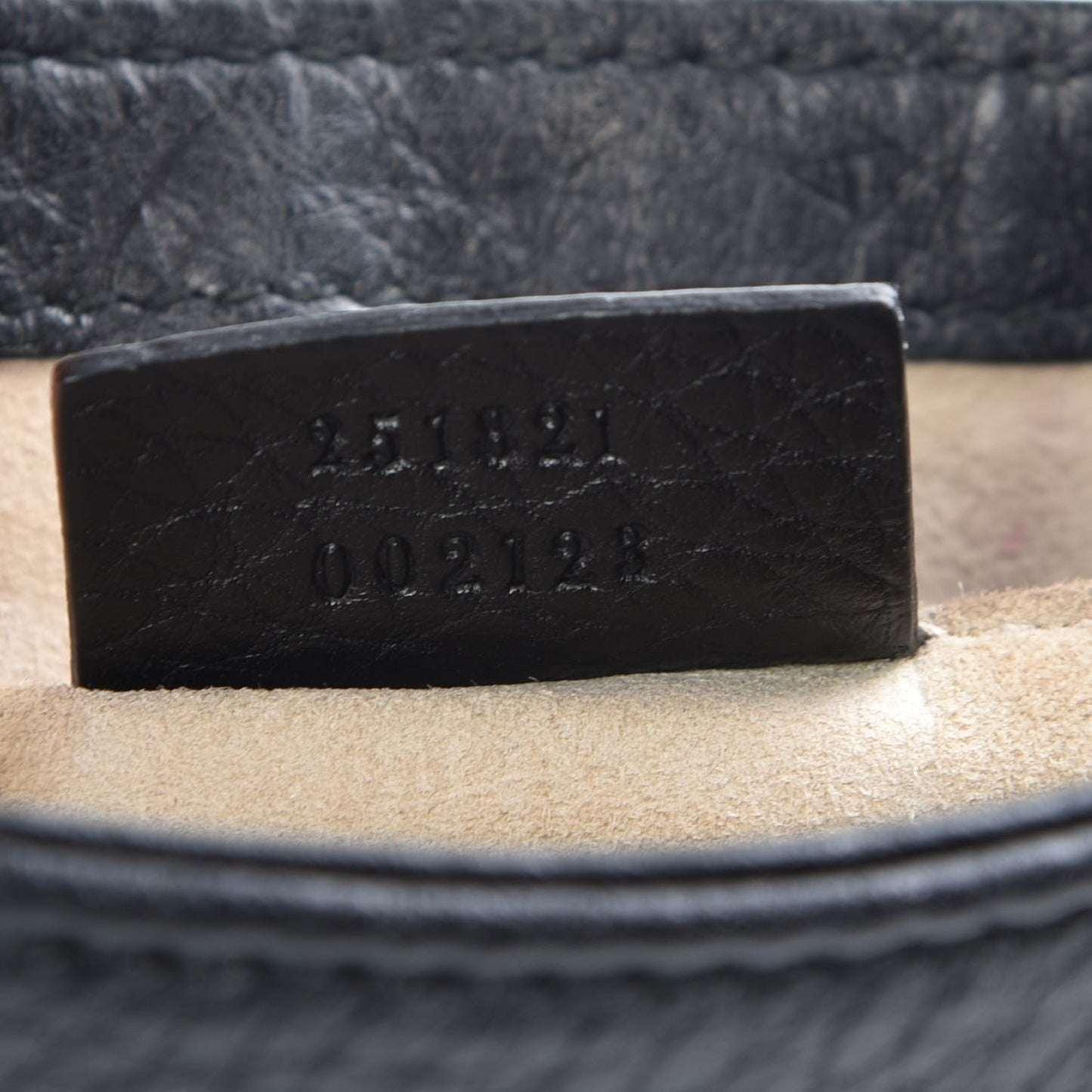 Pebbled Calfskin Small 1973 Chain Shoulder Bag Black