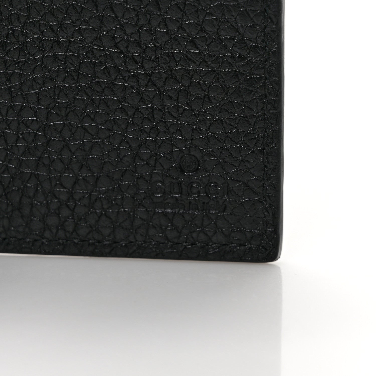 Gucci Piuma Calfskin Jumbo GG Embossed Wallet Black 6 of 6