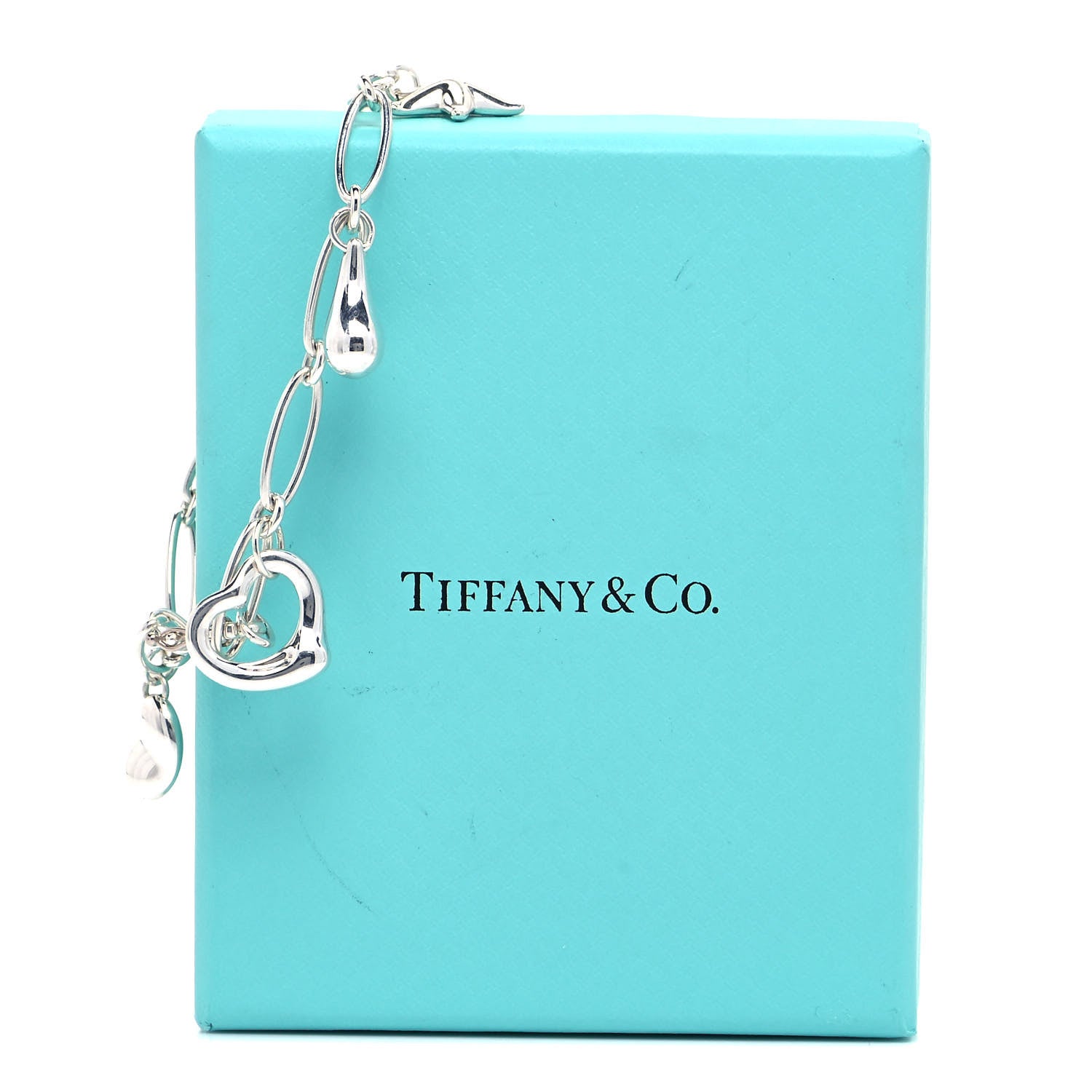 Tiffany Sterling SIlver Elsa Peretti Five Charm Bracelet 6 of 6