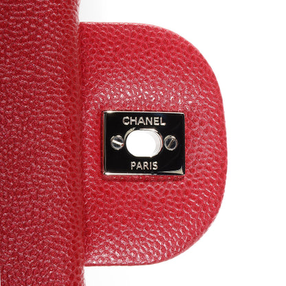 Chanel Caviar Jumbo Double Flap Dark Pink 8 of 9