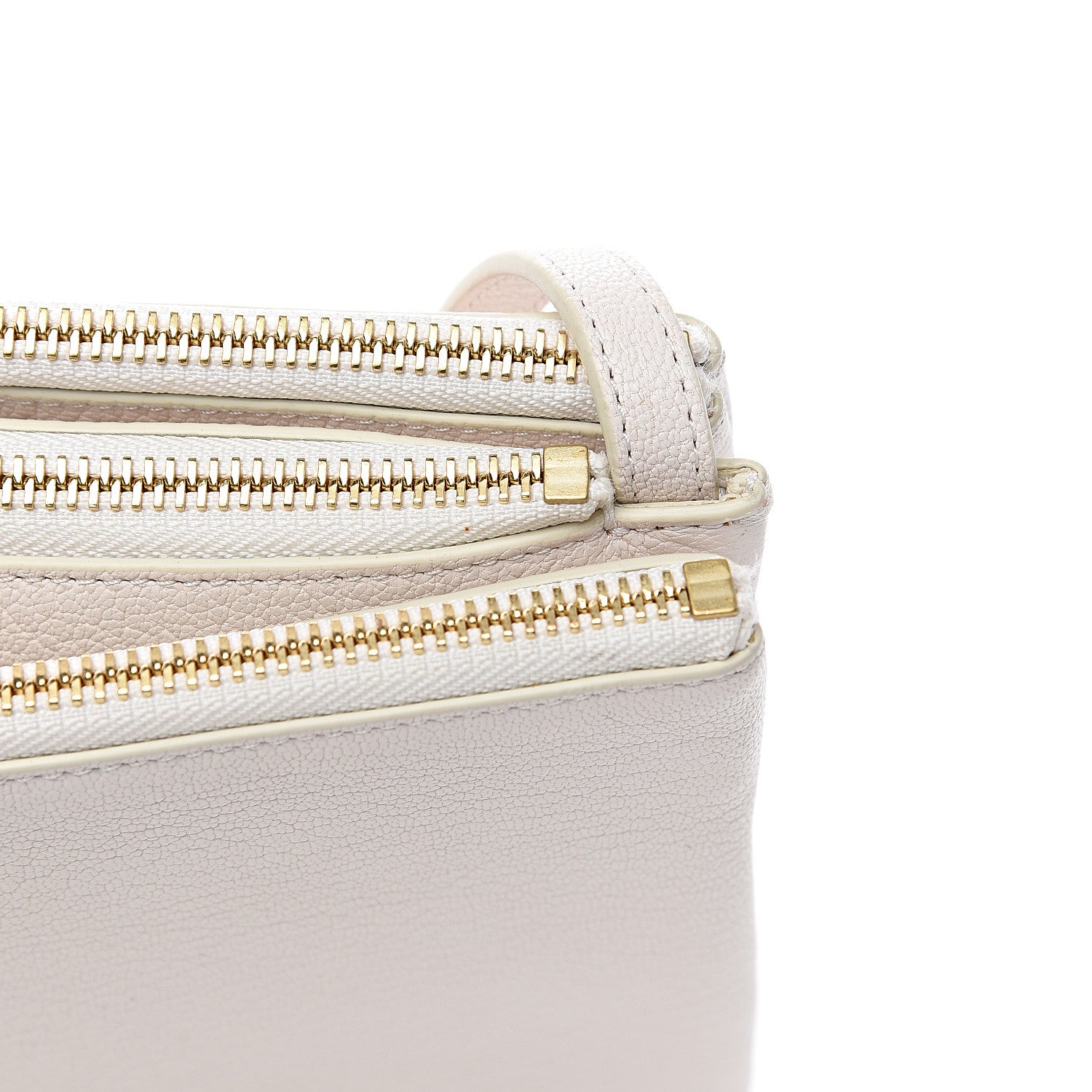 Celine Lambskin Large Trio Crossbody Bag Linen 10 of 12
