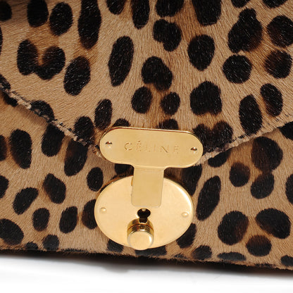Celine Leopard Pony Hair Mini Envelope Luggage 5 of 11