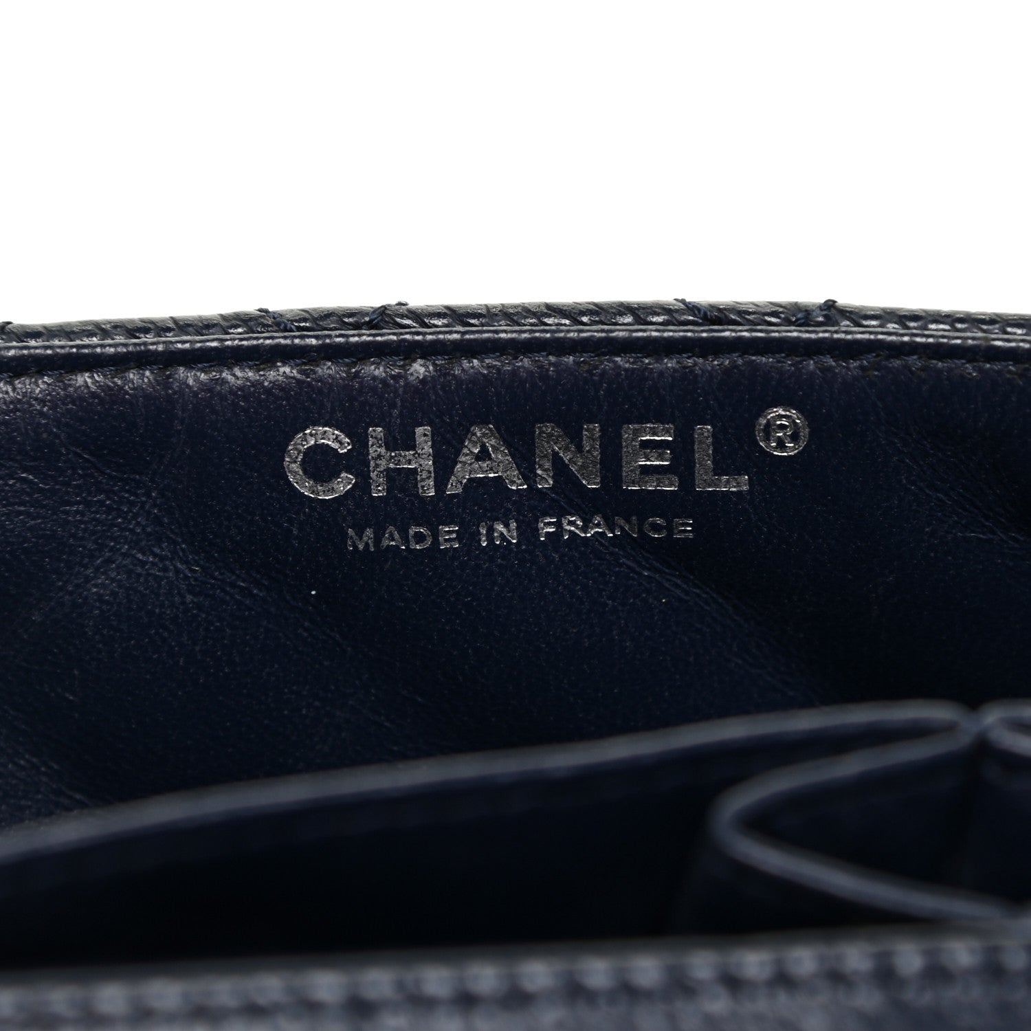 Chanel Caviar Quilted East West Flap Navy 9 of 11