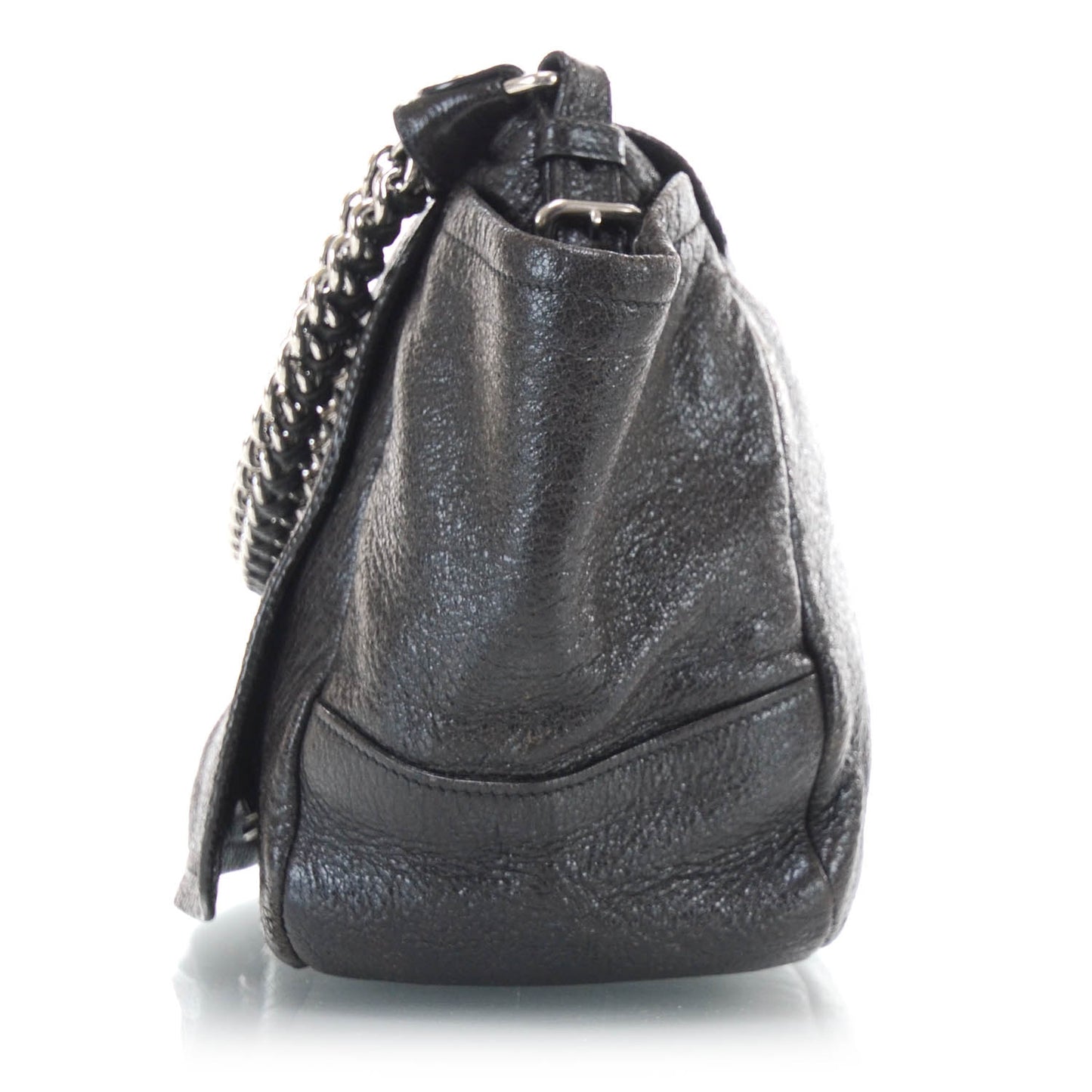 Cervo Lux Chain Flap Hobo Ebano