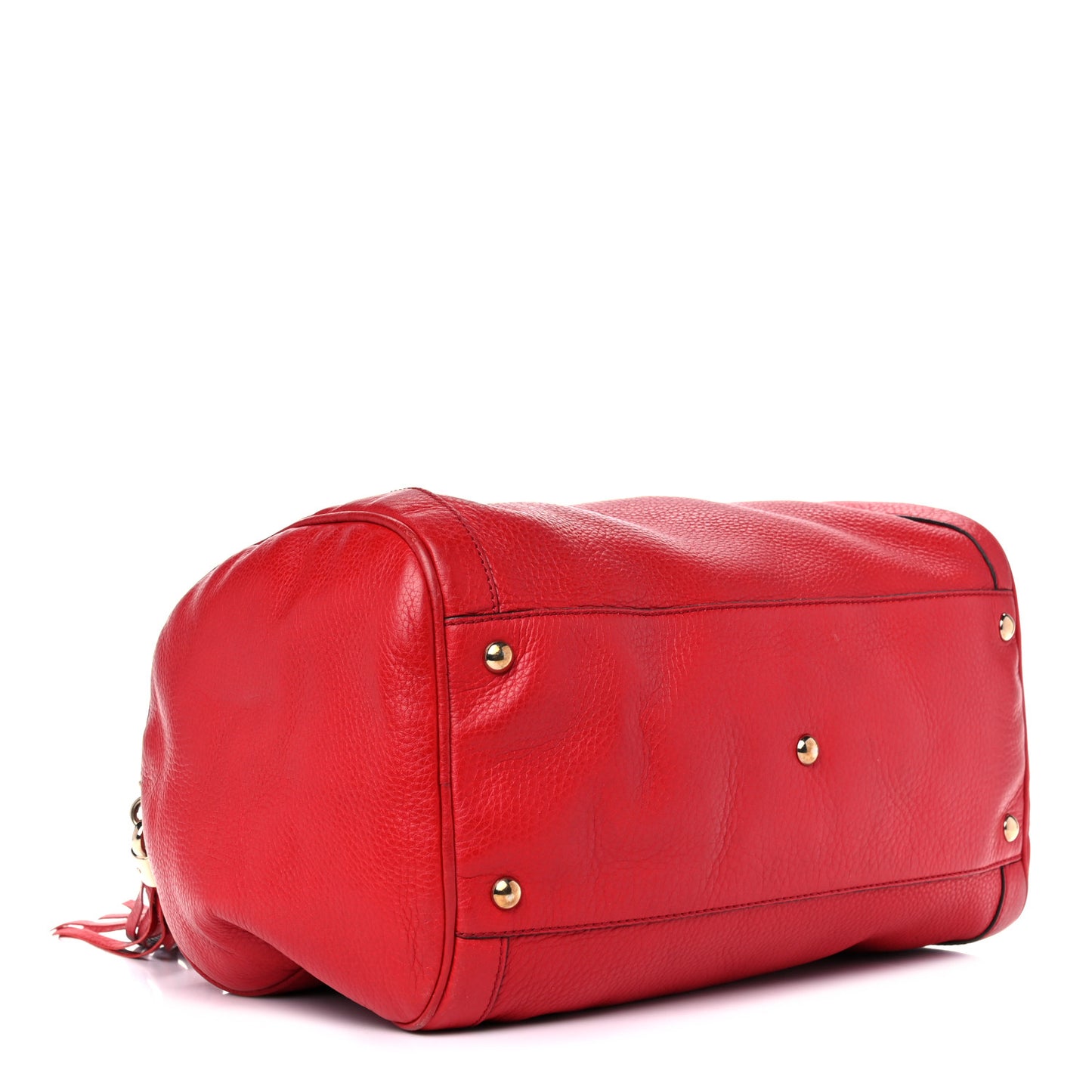 Pebbled Calfskin Medium Soho Boston Red