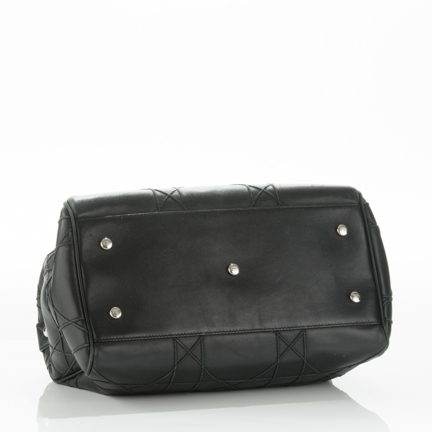 Lambskin Cannage Granville Polochon Black