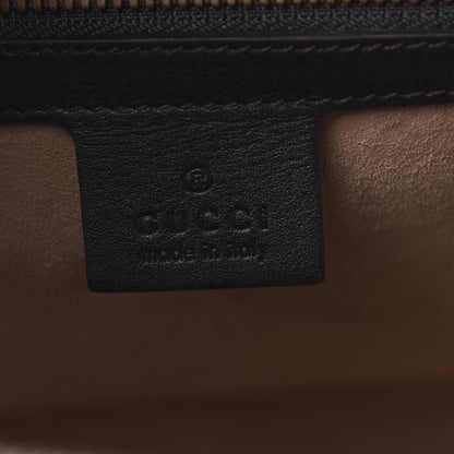 Gucci Calfskin Embossed L'Aveugle Par Amour Duffle Black 6 of 11