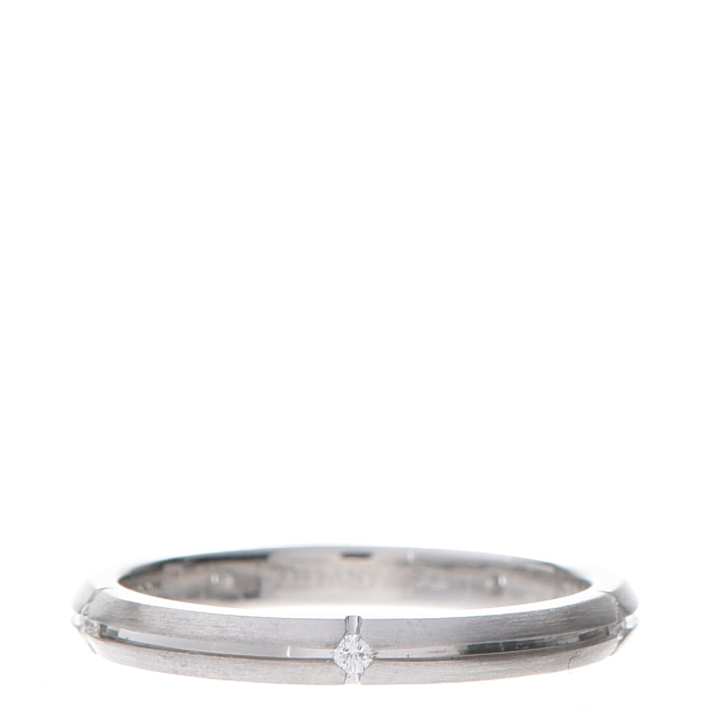 18K White Gold Diamond Narrow Streamerica Ring 50 5.25