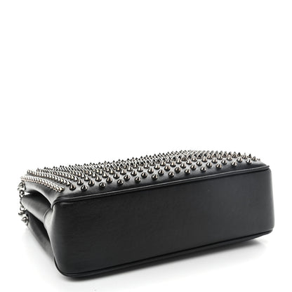 Christian Louboutin Calfskin Small Triloubi Paris Spikes Chain Bag Black 4 of 9