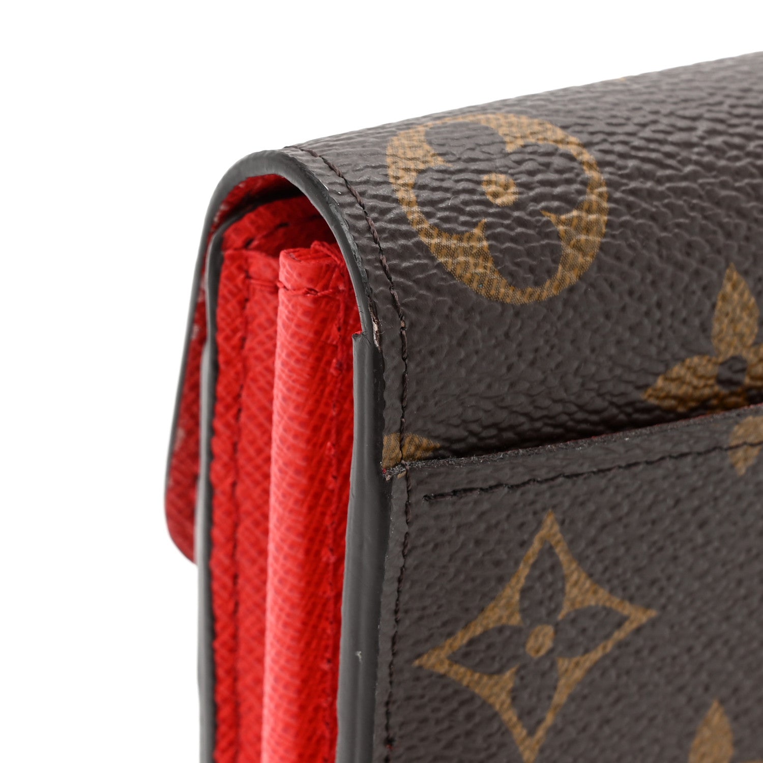 Louis Vuitton Monogram Sarah Wallet NM Coquelicot 9 of 10