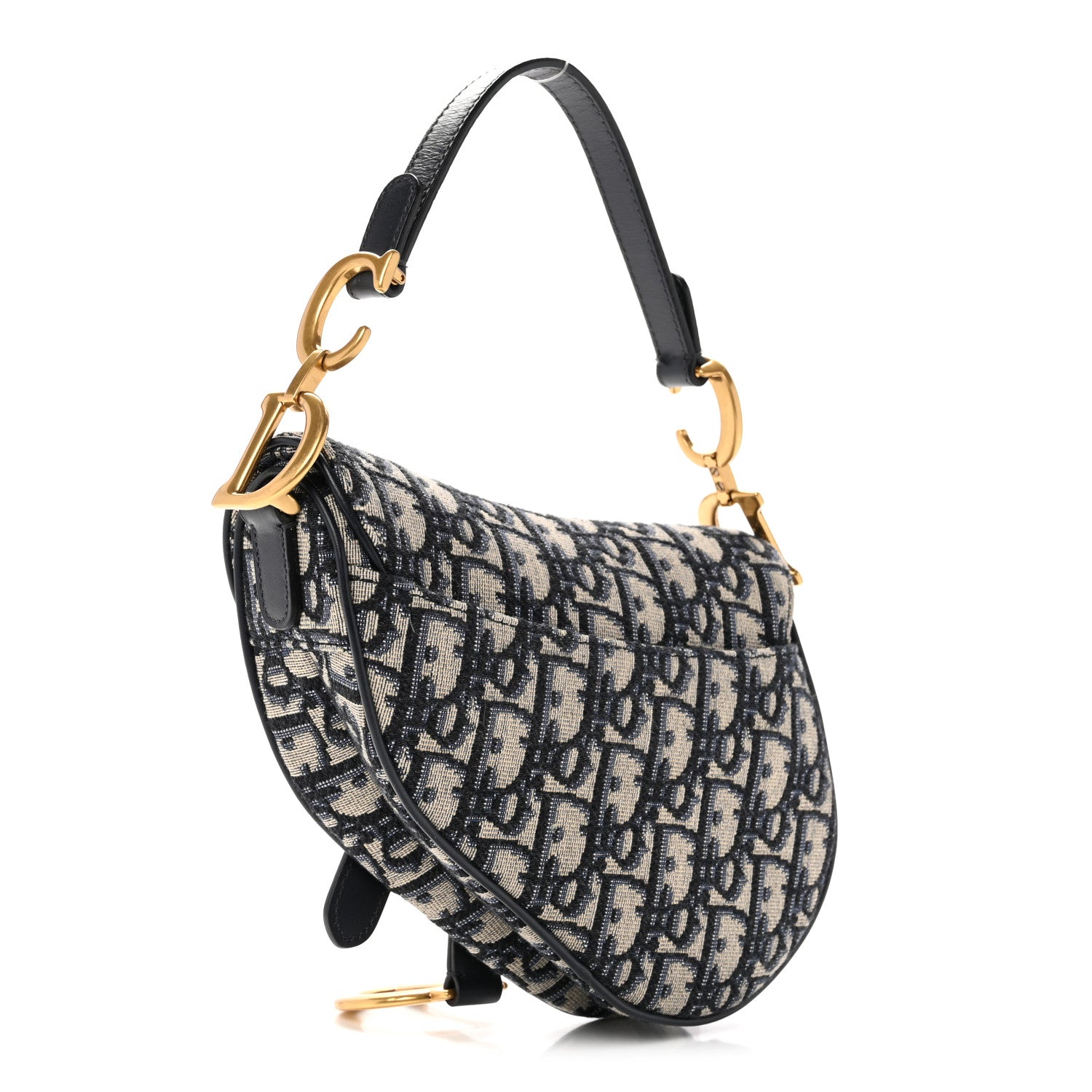 Christian Dior Oblique Mini Saddle Bag Blue 1894314 – FASHIONPHILE