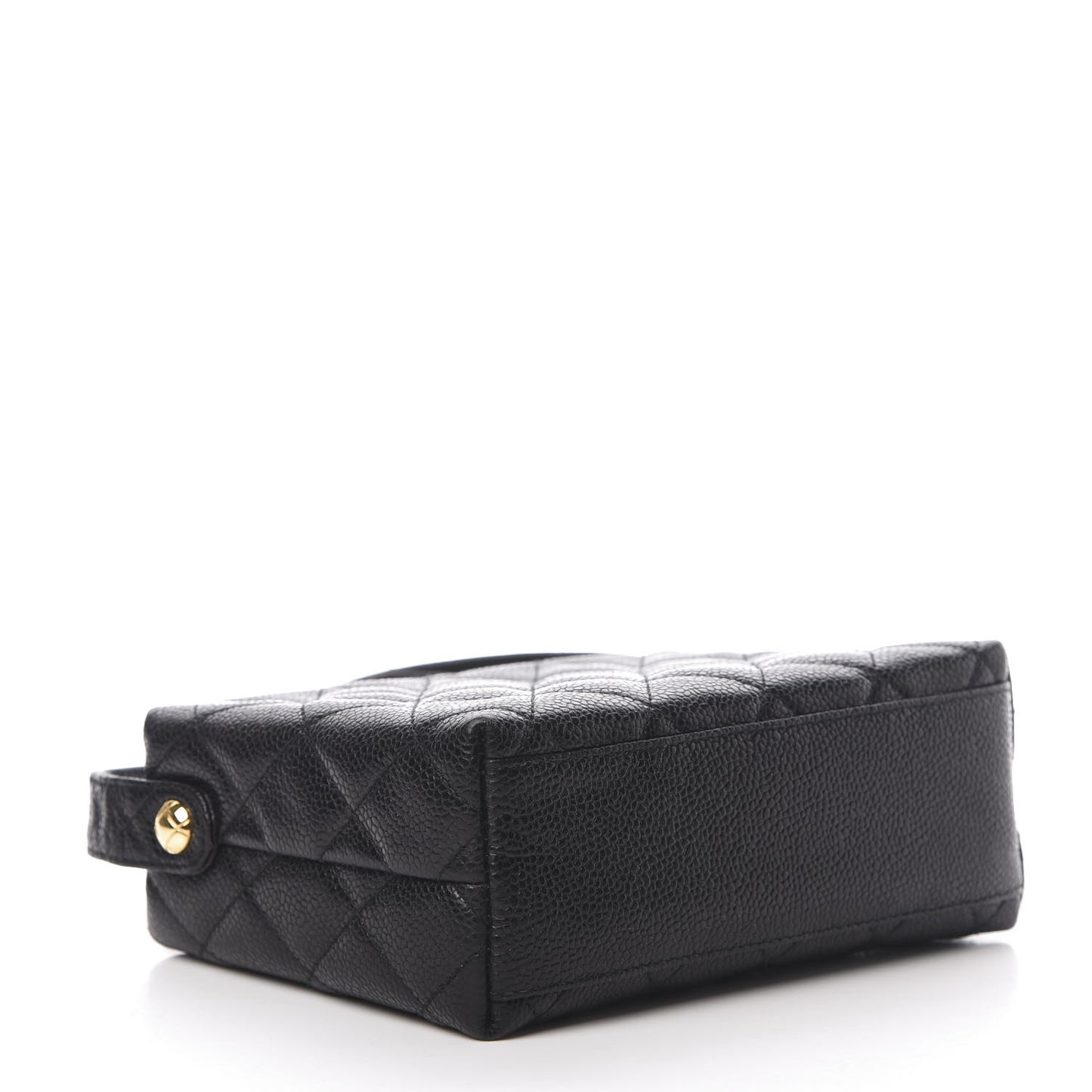 Caviar Quilted Camera Case Black