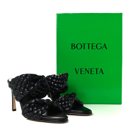Bottega Veneta Nappa Twisted Padded Intrecciato Curve Slide Sandals 36 Black 10 of 10