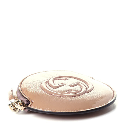 Gucci Patent Soho Round Coin Purse Dark Cipria 4 of 11