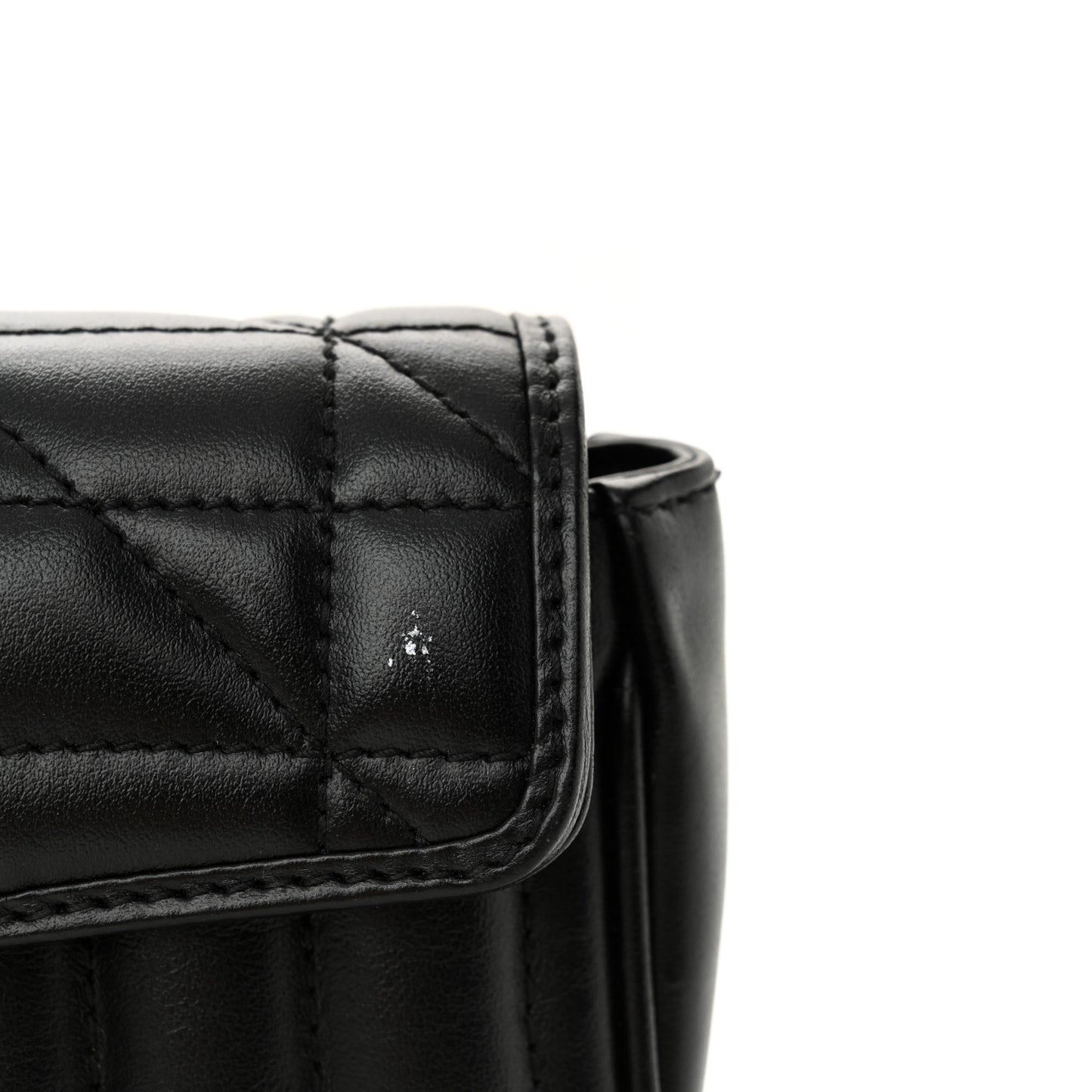 Calfskin Matelasse Aria Super Mini GG Marmont Shoulder Bag Black