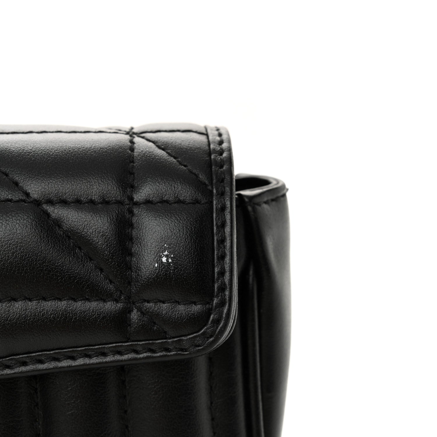 Gucci Calfskin Matelasse Aria Super Mini GG Marmont Shoulder Bag Black 12 of 13