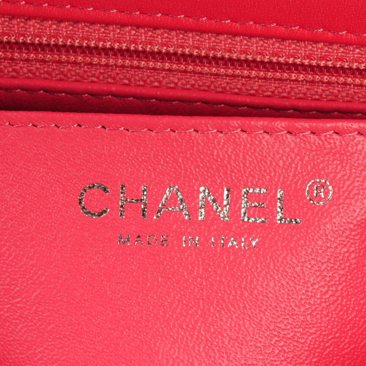 Patent Quilted Mini Square Flap Pink