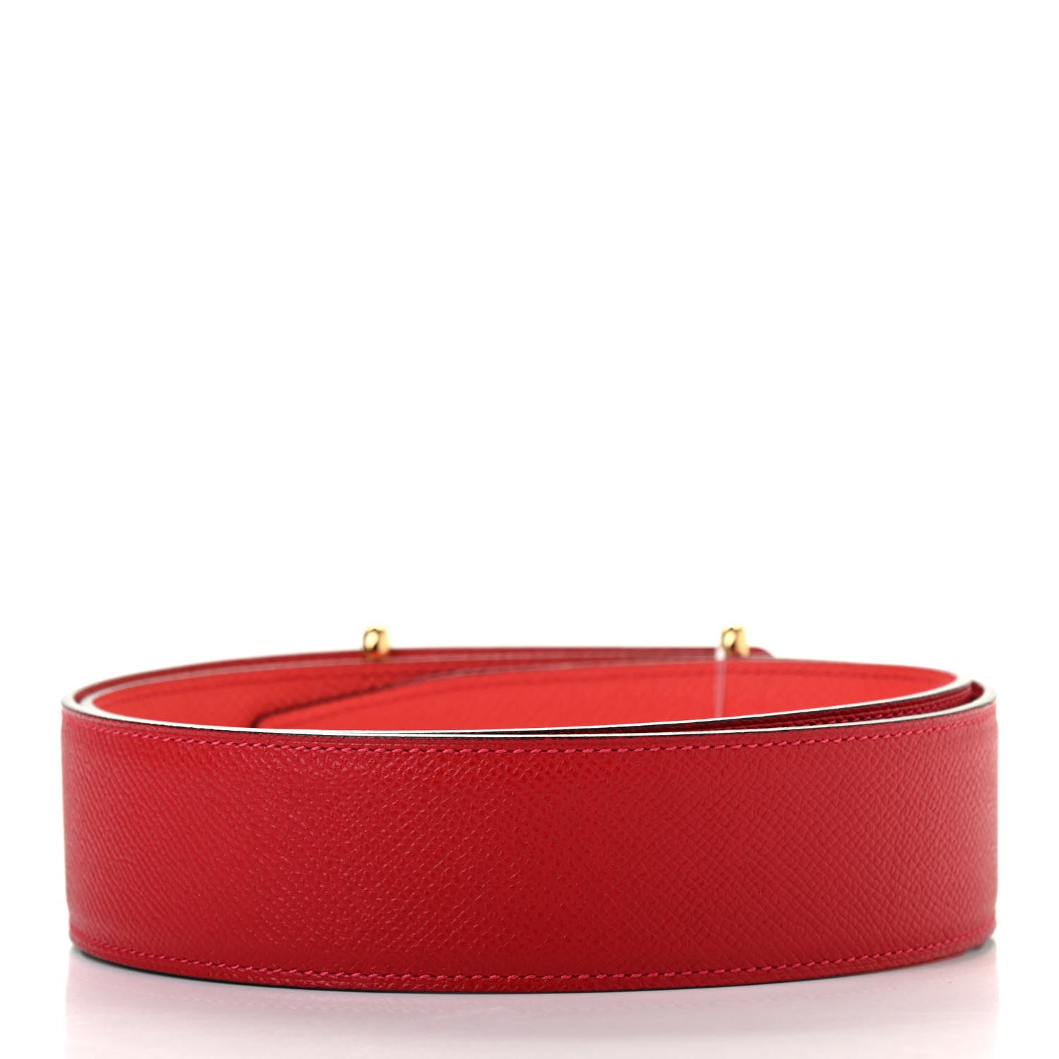 Hermes Epsom 40mm Idem Belt 85 Rouge Casaque Rose Jaipur 2 of 6