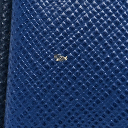 Prada Saffiano Lux Bi-Color Medium Galleria Double Zip Tote Bluette Baltico 7 of 7