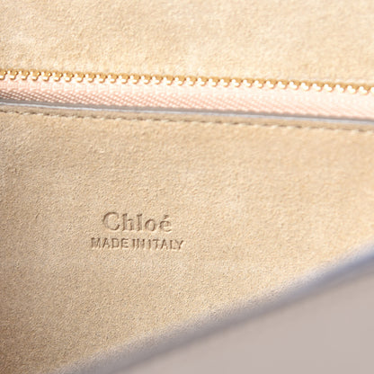 Chloe Calfskin Suede Medium Faye Shoulder Bag Motty Grey 6 of 14