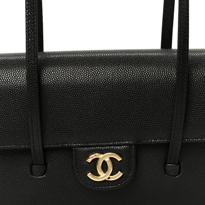 Chanel Shiny Caviar Mini Preppy Coco Shoulder Bag Black 8 of 11