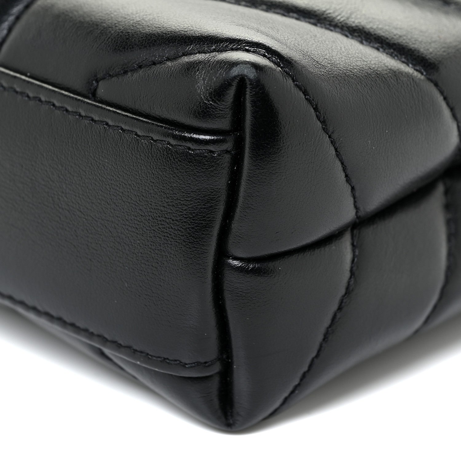 Saint Laurent Calfskin Y Quilted Monogram Toy Loulou Crossbody Bag Black 11 of 18