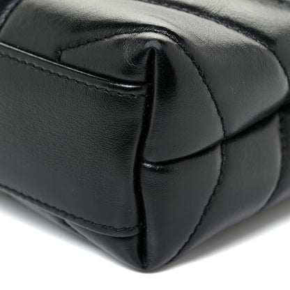 Saint Laurent Calfskin Y Quilted Monogram Toy Loulou Crossbody Bag Black 11 of 18