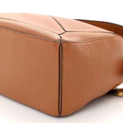 Loewe Grained Calfskin Small Puzzle Bag Tan 9 of 9