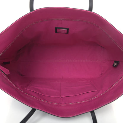 Fendi Vitello Elite Cuoio Monster Buggies Medium Roll Tote Carbone Black Multicolor Magenta 4 of 5