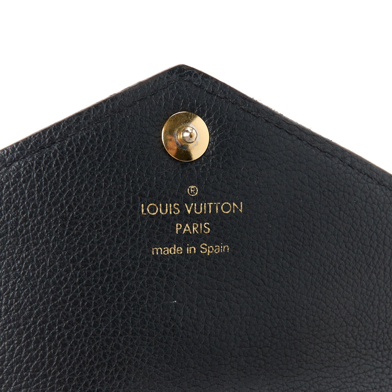 Louis Vuitton Calfskin Double V Wallet Black 8 of 10