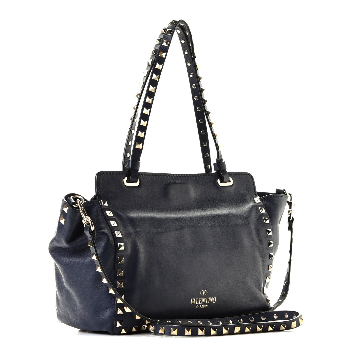 Vitello Small Rockstud Tote Marine