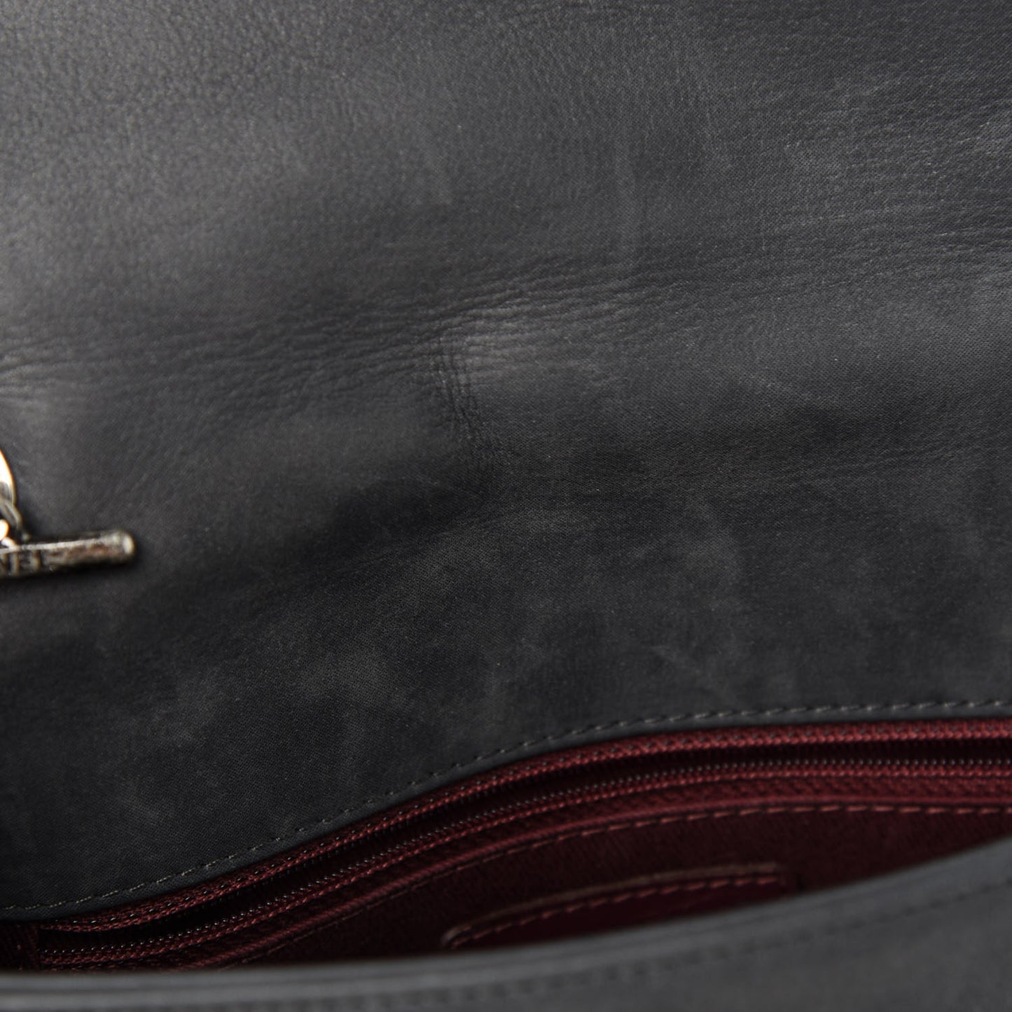 Calfskin Diamond Embossed New Chic Flap Grey