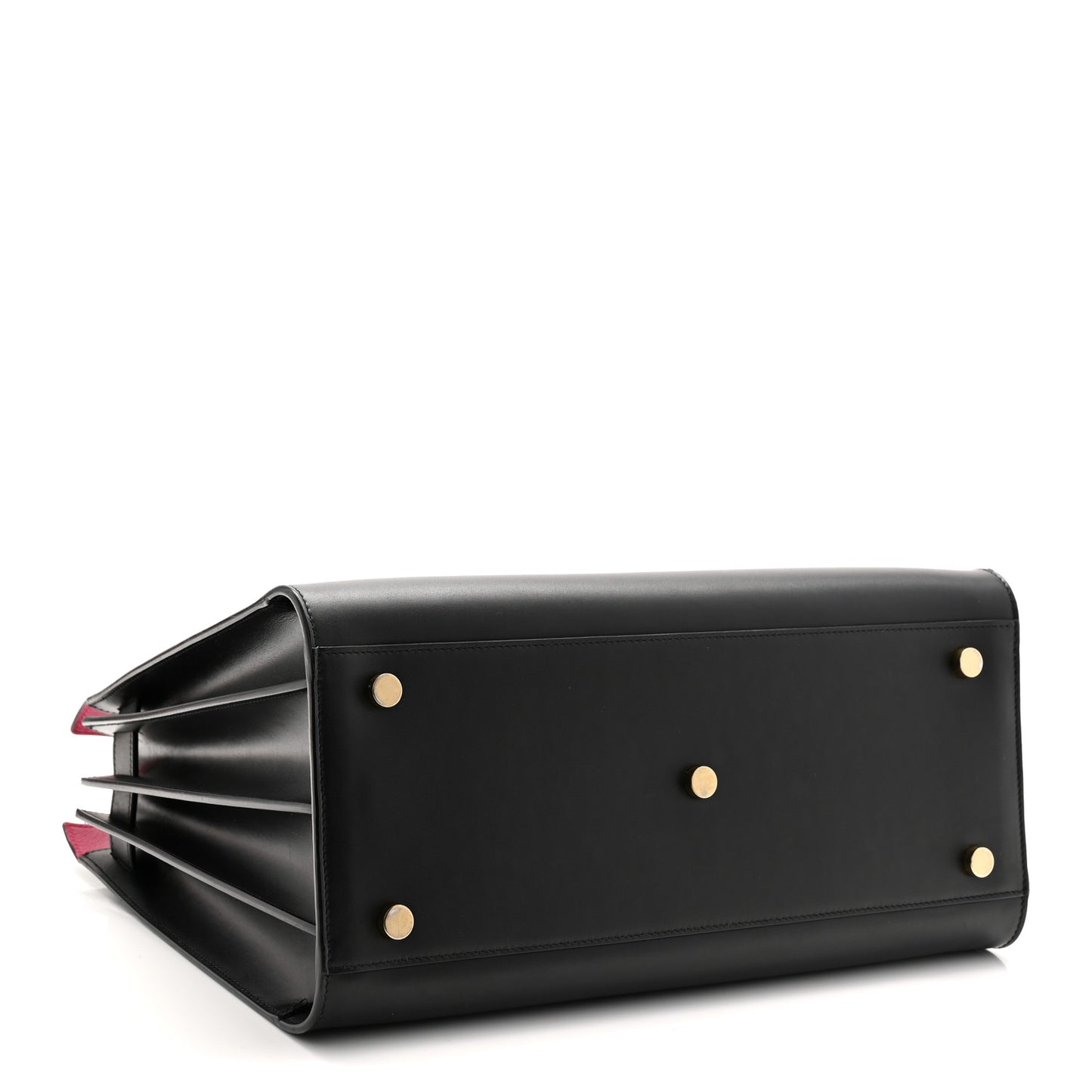 Calfskin Small Sac De Jour Black Fuchsia