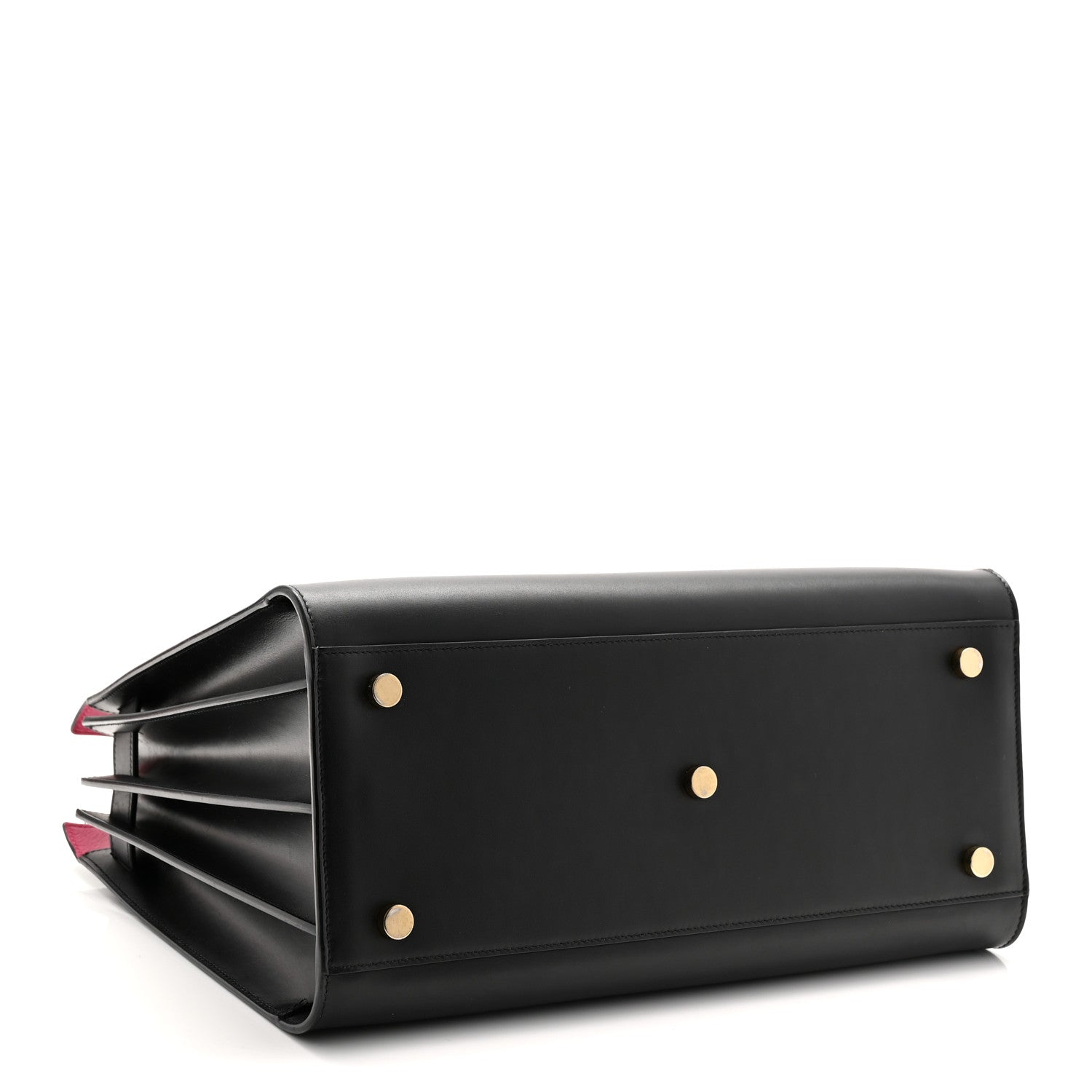 Saint Laurent Calfskin Small Sac De Jour Black Fuchsia 4 of 10