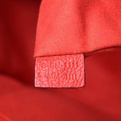 Celine Pebbled Calfskin Mini Luggage Red 8 of 17